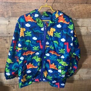Jomake Dinosaur Windbreaker Rain Coat 130 6 7